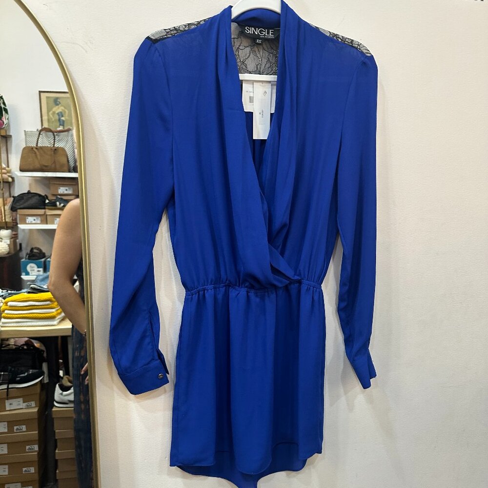 Single mock Wrap Dress